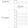 Полотенцедержатель WASSERKRAFT K-1054BRUSHED GOLD