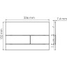 Система инсталляции для унитазов WASSERKRAFT ABENS 20TLT.010.ME.BL.WH04