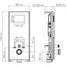 Система инсталляции для унитазов WASSERKRAFT ABENS 20TLT.010.ME.WH.CH01
