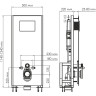 Система инсталляции для унитазов WASSERKRAFT GLAN 66TLT.010.ME.WH.CH02